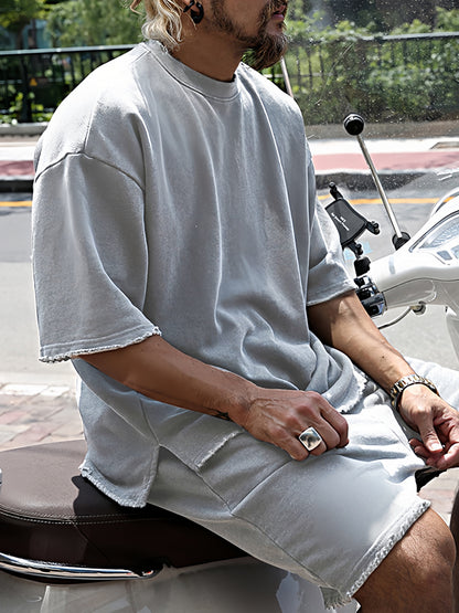 H.O.G Casual Loose Fit Solid Sports Set (köp 2, få 1 gratis)