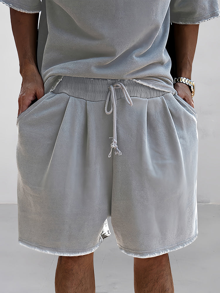 H.O.G Casual Loose Fit Solid Sports Set (köp 2, få 1 gratis)