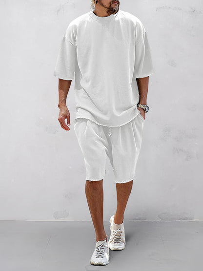 H.O.G Casual Loose Fit Solid Sports Set (köp 2, få 1 gratis)