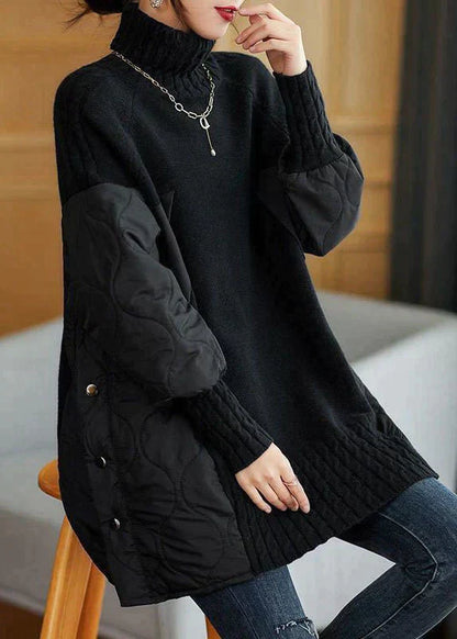 Felicia™ - Stickad tröja med turtleneck