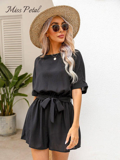 Sophia - elegant kortärmad jumpsuit