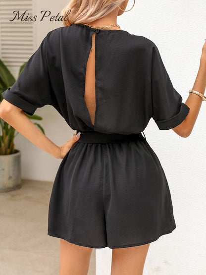 Sophia - elegant kortärmad jumpsuit