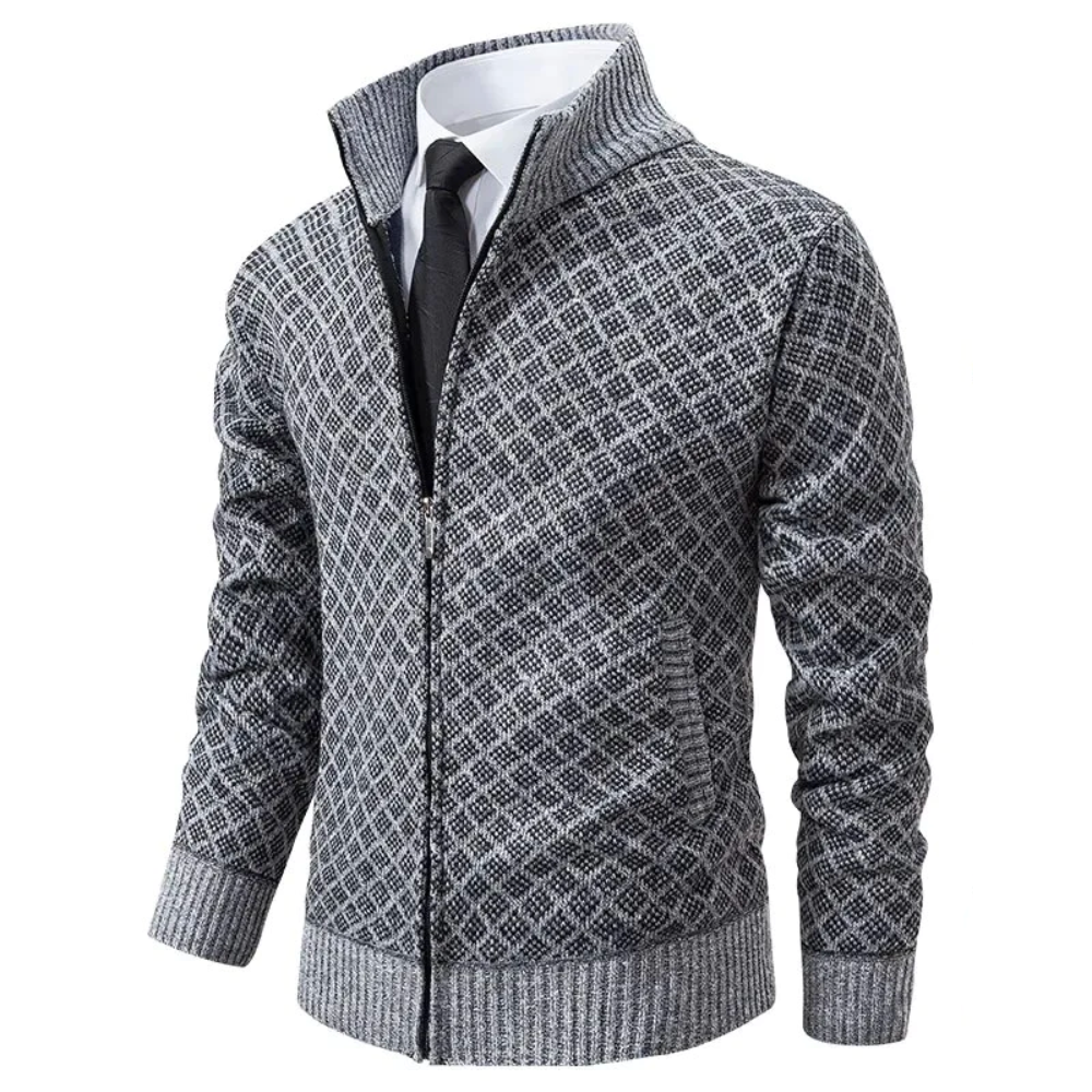 Jacka Fleece Stickad tröja
