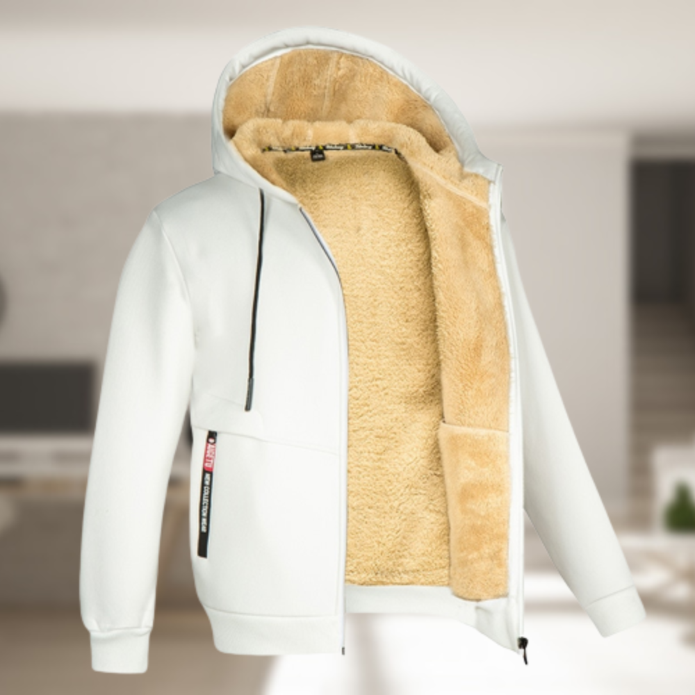 Sadi - Casual vinterjacka för herrar med huva och fleece