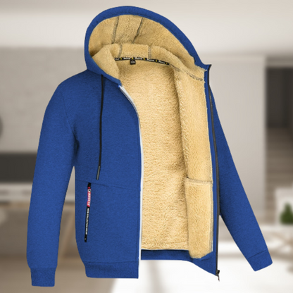Sadi - Casual vinterjacka för herrar med huva och fleece