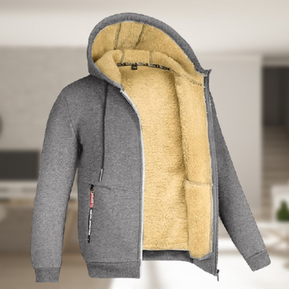 Sadi - Casual vinterjacka för herrar med huva och fleece