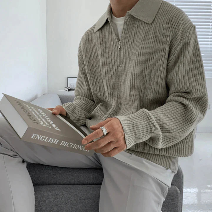 Amerikansk SWEATER med halvkrage - ETHAN
