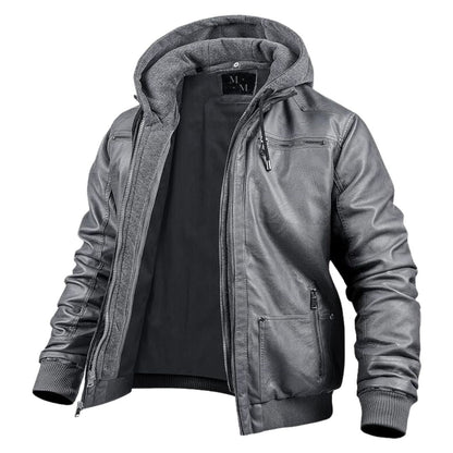 Brayden™ | Premium skinnjacka med huva