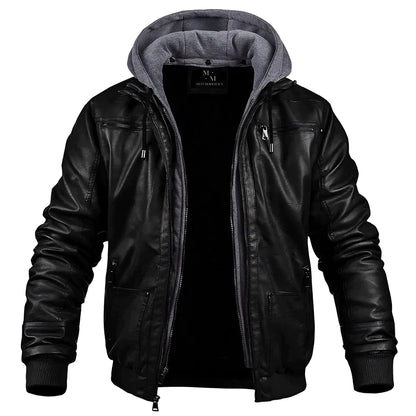 Brayden™ | Premium skinnjacka med huva