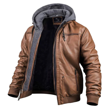 Brayden™ | Premium skinnjacka med huva