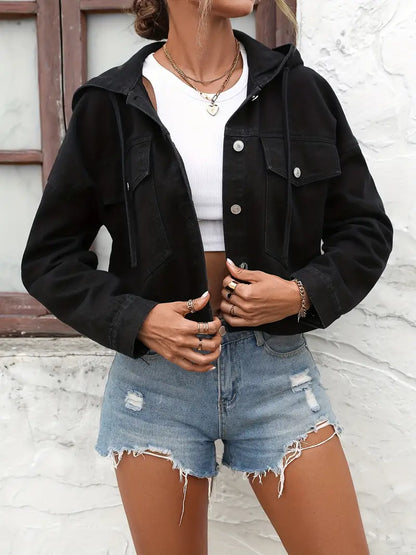 UrbanChic DenimBreeze - Jeansjacka med huva
