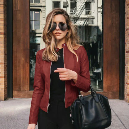 Emilia Leather Top