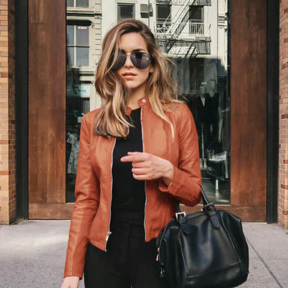 Emilia Leather Top