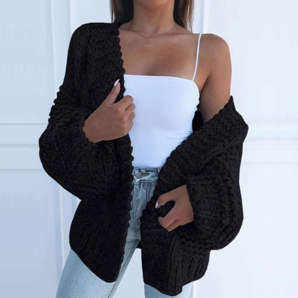 Loose cardigan tröja