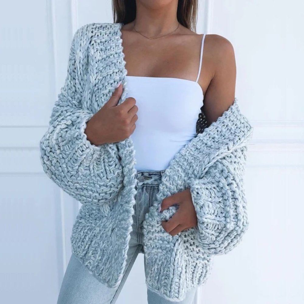 Loose cardigan tröja
