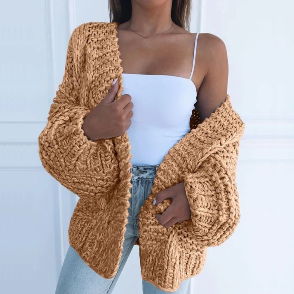 Loose cardigan tröja
