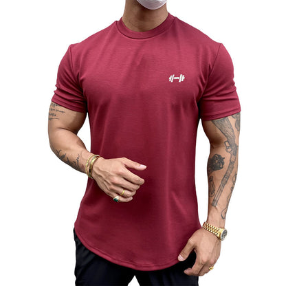Stretchig sport-T-shirt i ren bomull